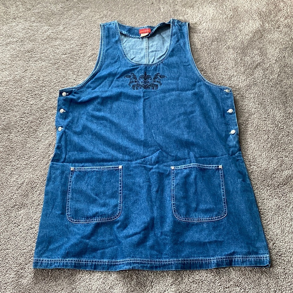 Ki-Ko-Mo Blue Sleeveless Denim Dress SIZE 18W